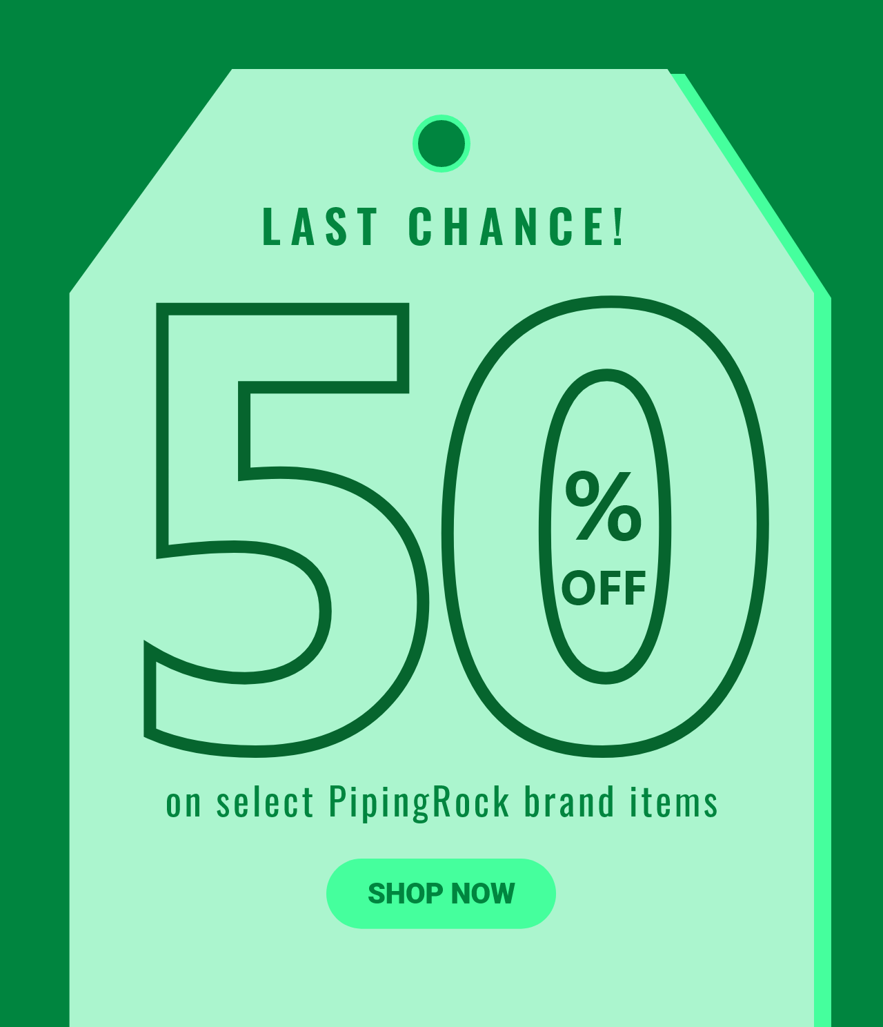 Last Chance! 50% OFF Ends Tomorrow