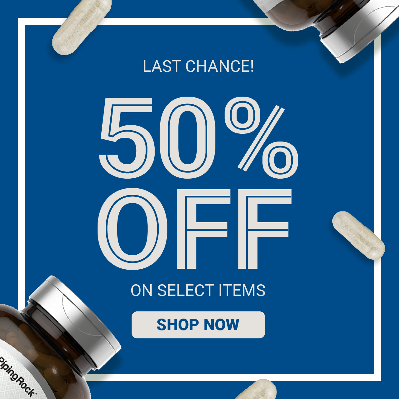 Last Chance! 50% OFF on Select Items - Shop Now