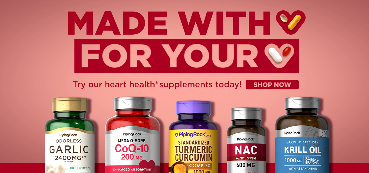 Made with Love, ,For Your Heart - Try our heart health supplements today! Shop Now