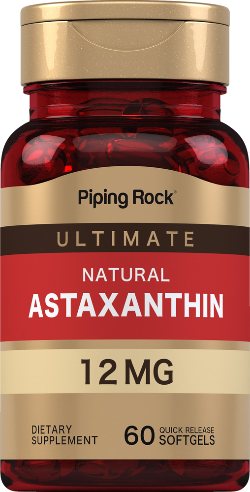 Astaxanthin 12 Mg 60 Softgels Pipingrock Health Products 