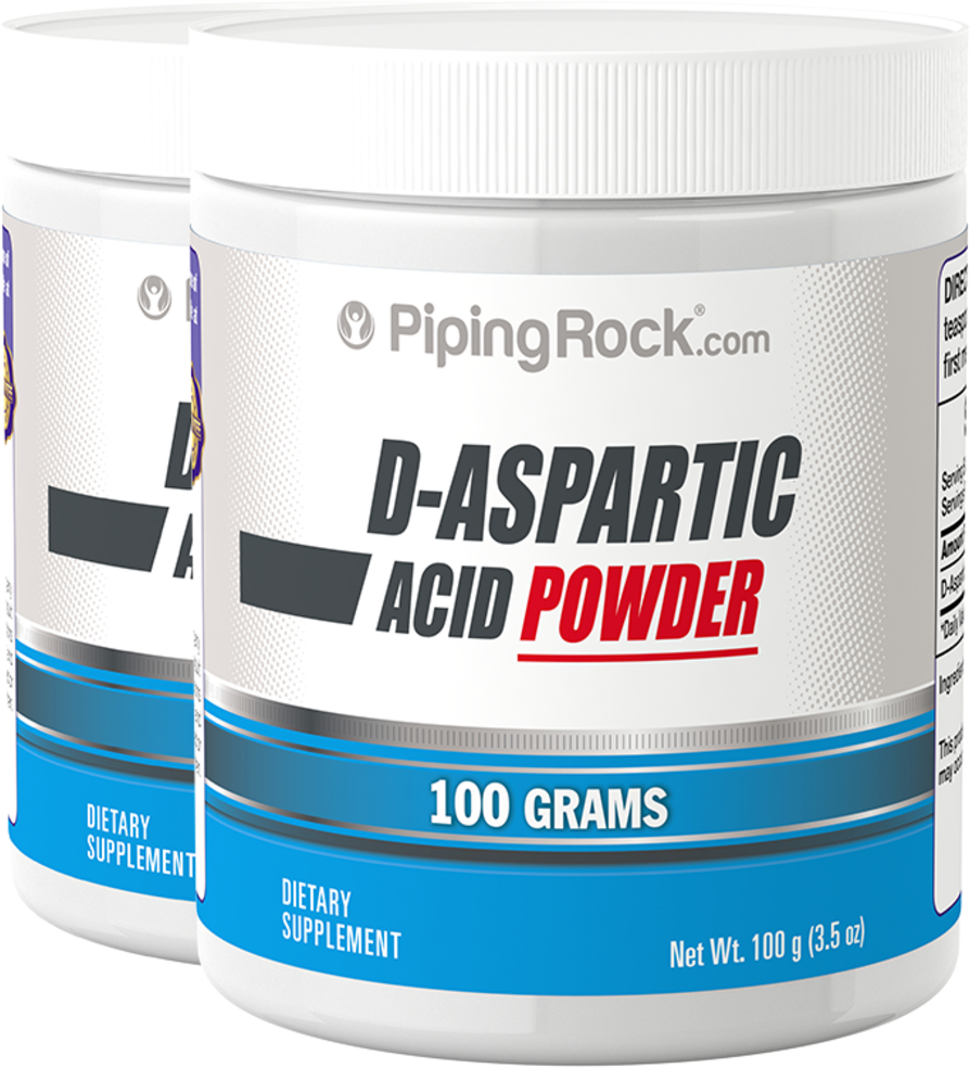 DAspartic Acid Powder 2 Jars x 100 Grams (3.5 oz) DAA