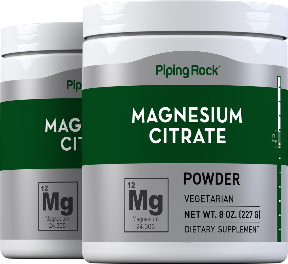 Magnesium Citrate Powder 8 oz (227 g) x 2 Bottles Constipation
