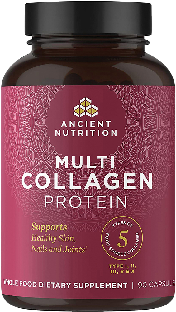 Multi Collagen (Types I, II, III, V, X), 90 Capsules | PipingRock Health Products