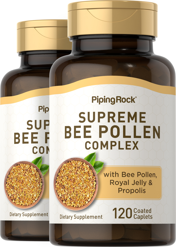 Supreme Bee Pollen Complex | Bee Pollen Supplement | PipingRock Health ...