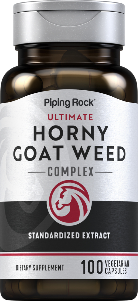 Horny Goat Weed Complex, 100 Capsules | Piping Rock Health Products