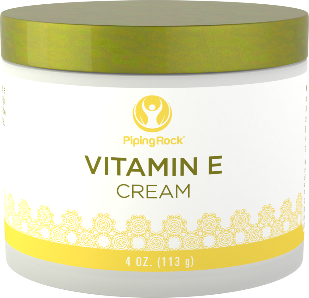 Vitamin E Cream 4 oz (113 g) Jar | Vitamin E Cream Benefits for Dry Skin | Piping Rock Health 
