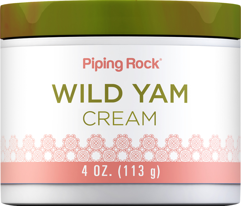 Wild Yam Cream 4 Oz 113 G Jar Wild Yam Cream Benefits Pipingrock Health Products