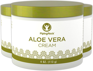 Aloe Vera Moisturizing Cream 3 Jars X 4 Oz 113 G Jar Moisturizer Benefits Piping Rock Health Products