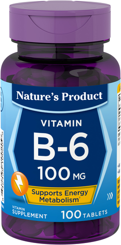 $2.49 (reg $5) B-6 (Pyridoxine), 100 mg, 100 Tablets