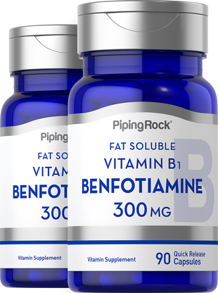 welzijn verkorten kleding Benfotiamine Supplement (Vitamin B-1) 300 mg, 90 Capsules | PipingRock  Health Products