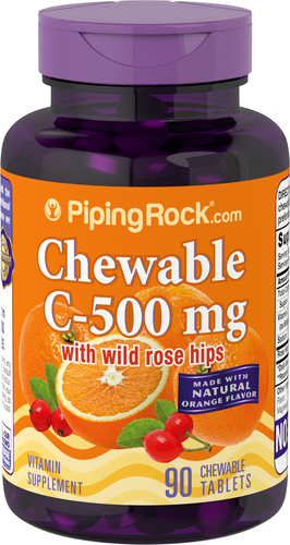 Chewable Vitamin C mg Orange 90 Tablets Health Products