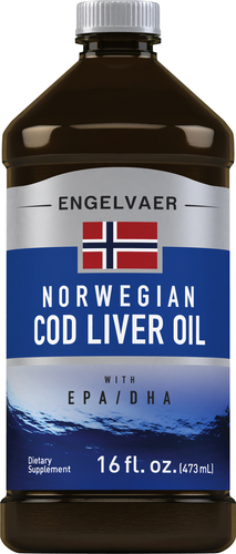 Engelvaer Norwegian Cod Liver Oil 16 Fl Oz 473 Ml