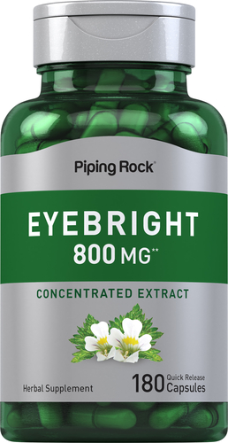 Eyebright 800 Mg 10 Capsules Pipingrock Health Products