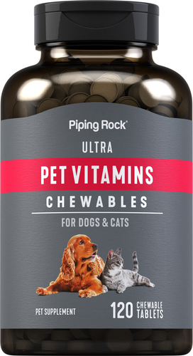 Pet Vitamin Supplements for Dogs u0026 Cats 120 Chewable Tablets 