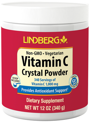 Vitamin C Crystal Powder 1000 Mg 12 Oz 340 G Pipingrock Health Products