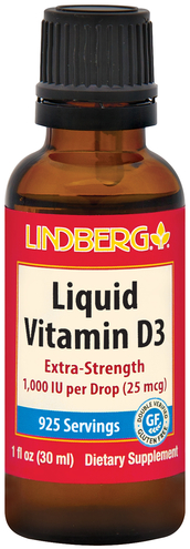 hoekpunt melk wit Lenen Vitamin D3 Liquid 1,000 IU (per drop), 1 fl oz (30 mL) Bottle | PipingRock  Health Products