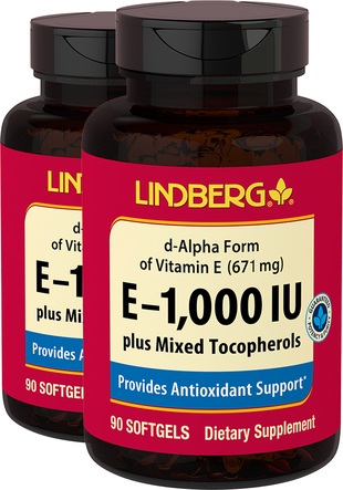 kleuring climax Pretentieloos Vitamin E plus Mixed Tocopherols, 1,000 IU, 90 Softgels | PipingRock Health  Products
