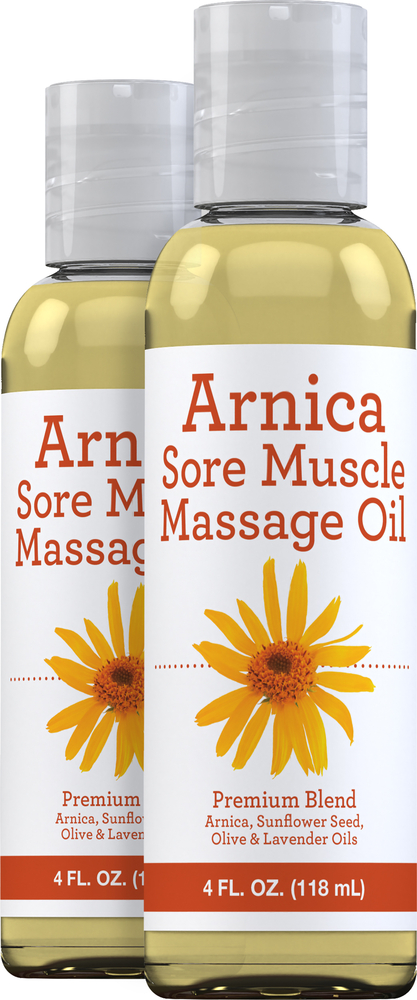 Arnica Massage Oil 2 Bottles X 4 Fl Oz 118 Ml Benefits And Uses
