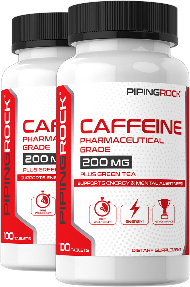 200 mg Caffeine plus Green Tea | 200 mg Caffeine 2 Bottles ...