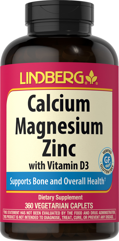 Magnesium with Vitamin D3, Caplets | PipingRock Health Products