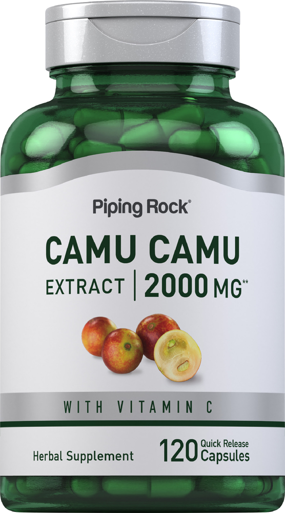 Camu Camu Extract 2000 Mg 120 Capsules Camu Camu Vitamin C Pipingrock Health Products