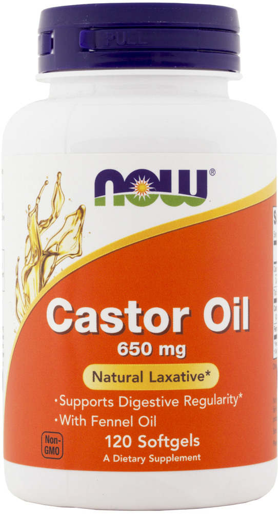 Castor Oil 650 mg 120 Softgels | Castor Oil Capsules | Piping Rock ...