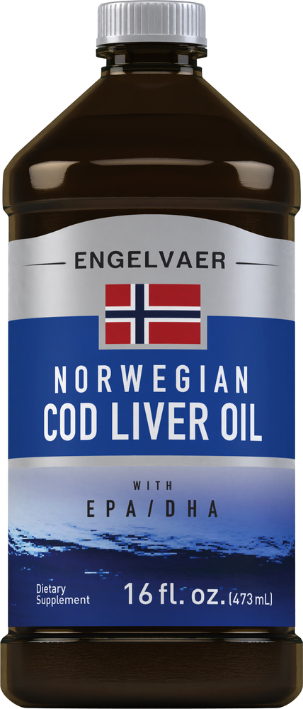 Engelvaer Norwegian Cod Liver Oil 16 fl oz (473 mL ...