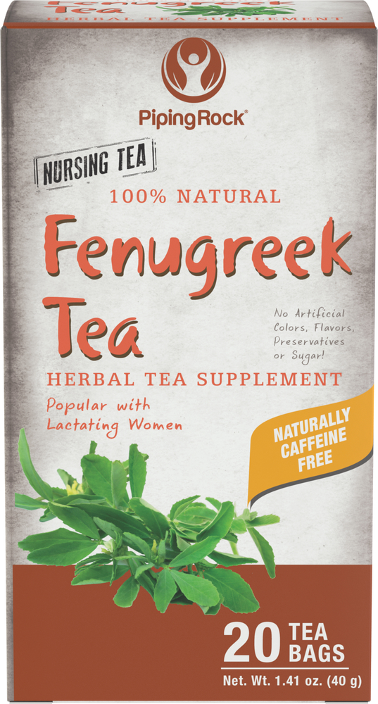Fenugreek Tea , 24 Tea Bags Piping Rock Health Products