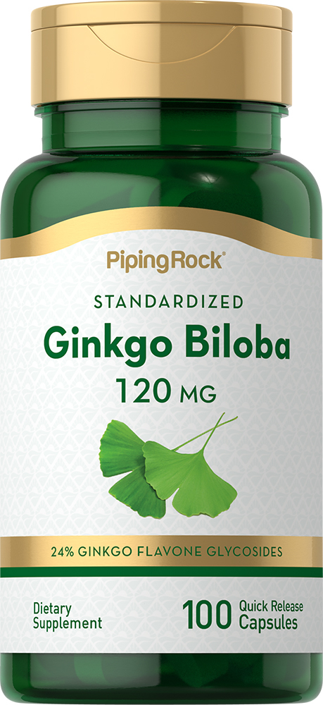 Fjord Remmen tijdschrift Ginkgo Biloba Extract 120 mg 100 Pills | Ginkgo Biloba Supplement |  PipingRock Health Products