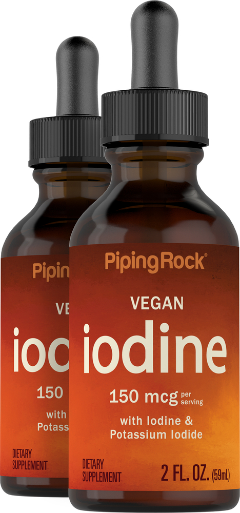 Liquid Iodine, 2 oz (59 mL) Dropper Bottle x 2 Bottles | Piping Rock ...