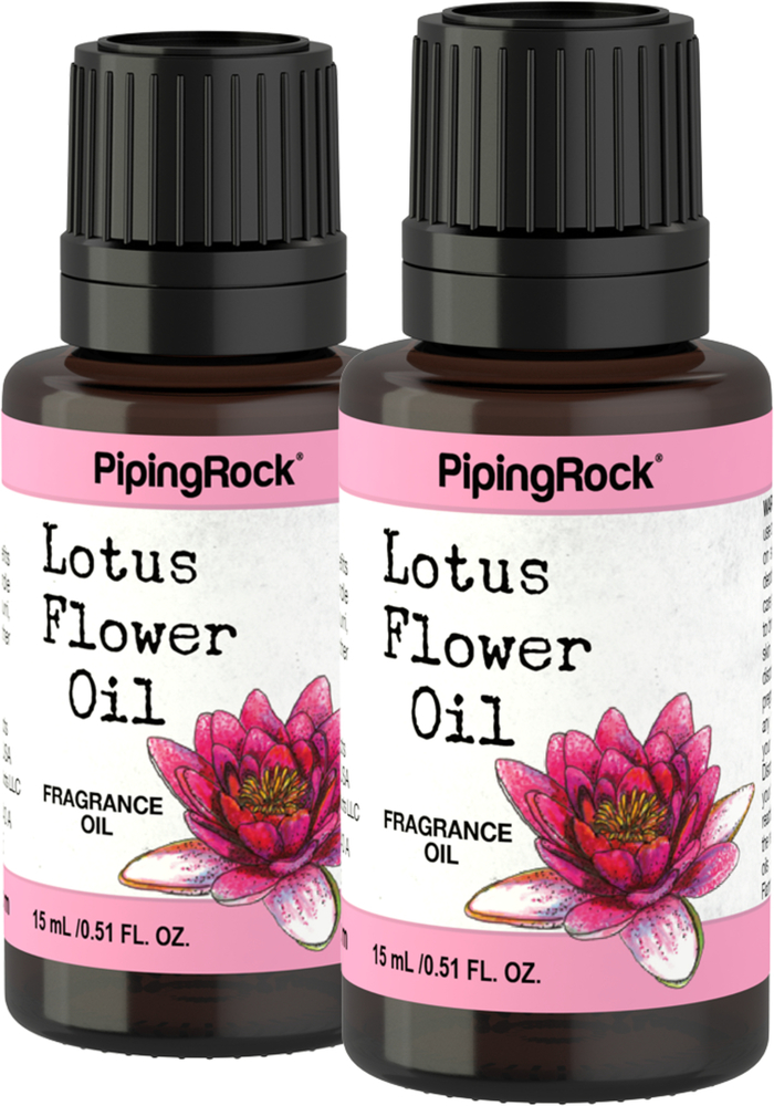 Lotus Flower Oil 2 X 1 2 Oz 15 Ml Lotus Flower Fragrance Oil Piping Rock Health Products