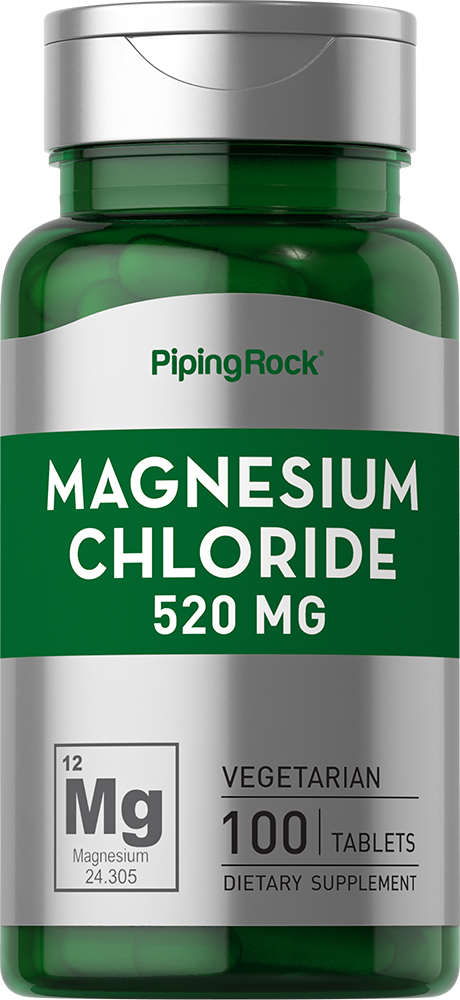 Magnesium Chloride Supplement 520 mg 100 Tablets | Reviews | PipingRock