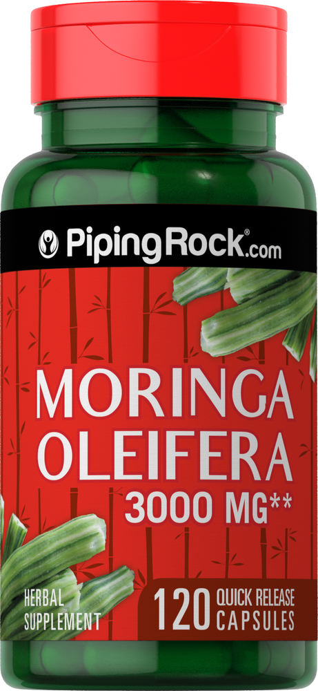 Moringa Oleifera 3000 mg, 120 Capsules | Buy Moringa Oleifera | PipingRock  Health Products