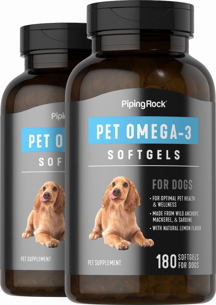 buik Faial Reproduceren Omega-3 Fatty Acid Supplement for Dogs 2 x 180 Softgels | PipingRock Health  Products