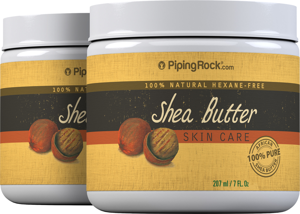 Shea Body Butter (Pure) 2 Jars X 7 Fl Oz (207 ML) | Benefits | Piping ...