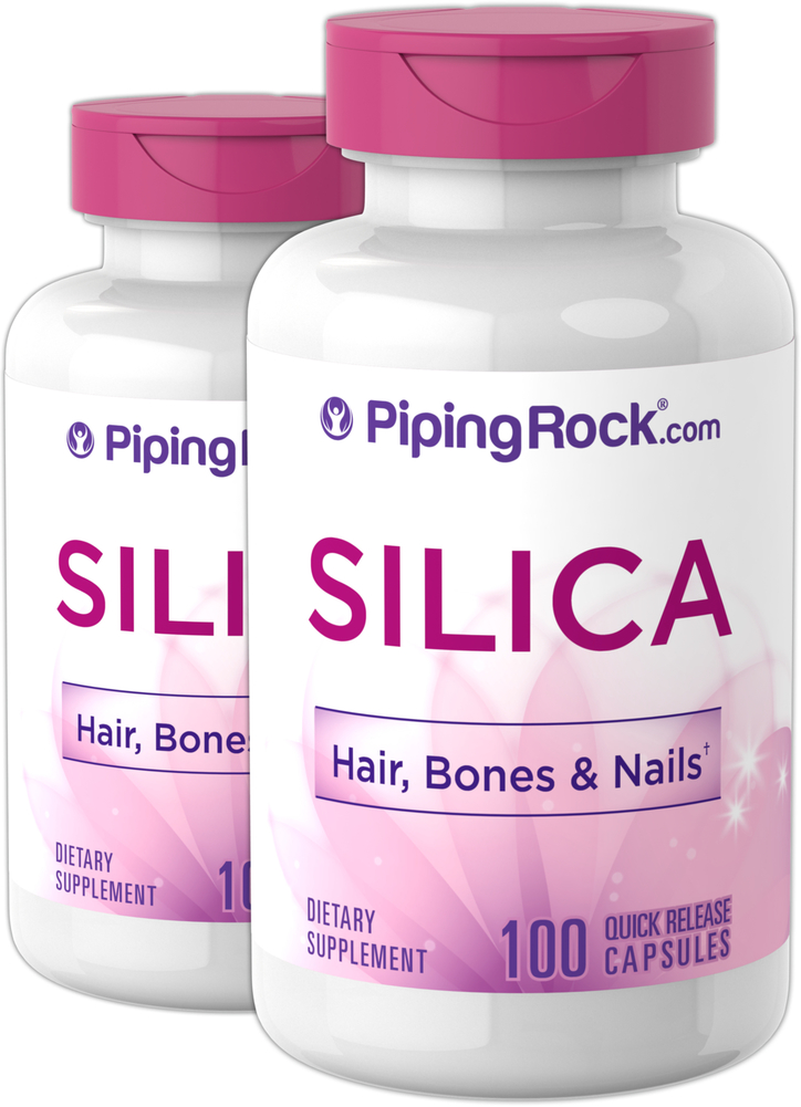 Silica 500 mg (Horsetail) 100 Capsules x 2 Bottles