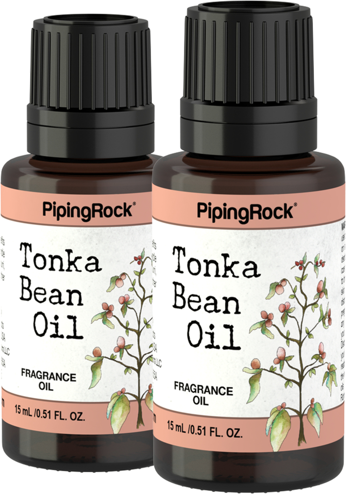 Tonka Bean Fragrance Oil 2 Dropper Bottles x 1/2 oz (15 ml Tonka Bean Fragrance Oil 2 Dropper Bottles x 1/2 oz (15 ml