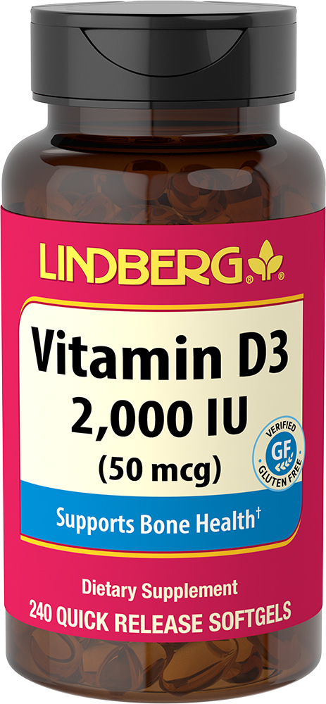 Vitamin D3 2000 Iu 240 Softgels Pipingrock Health Products