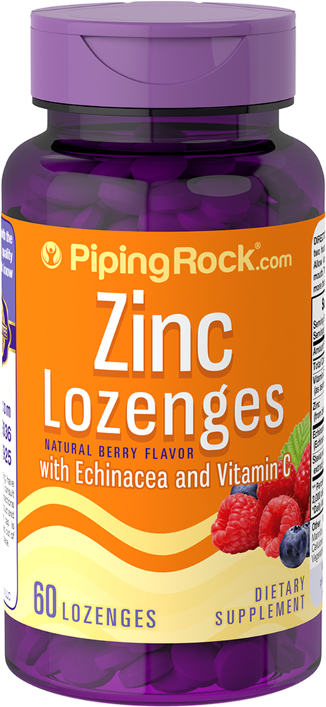 Zinc Lozenges With Echinacea C Natural Berry Flavor 60