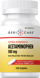 Acetaminophen 500 mg 100 Caplets