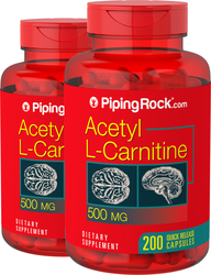 Acetyl L-Carnitine, 500 mg, 2 x 200 Capsules