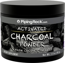 Carvão Ativado em Pó (Classificação alimentar) 1.4 oz (40 g) Frasco