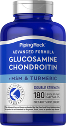 Advanced Double Strength glukozamin chondrotoin MSM Plus Turmerik 180 Kapsule s brzim otpuštanjem