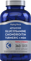 Advanced Triple Strength glukozamin chondrotoin MSM Plus Turmerik 360 Kapsule s premazom
