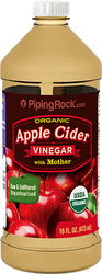 Vinagre de sidra de maçã com mãe do vinagre (Orgânico) 16 fl oz (473 mL) Frasco