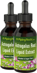 Astragalus Root Liquid Extract  Alcohol Free 2 Dropper Bottles x 2 fl oz (59 mL)