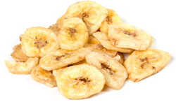 Chips de banane bio sucrées 1 lb (454 g) Sac