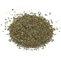 Folhas de manjericão biológico cortadas e peneiradas (Orgânico) 1 lb (453,6 g) Saco