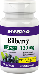 Bilberry Standardized Extract, 120 mg, 90 Capsules