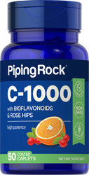 C-1000 mg with Bioflavonoids & Rose Hips, 50 Coated Caplets